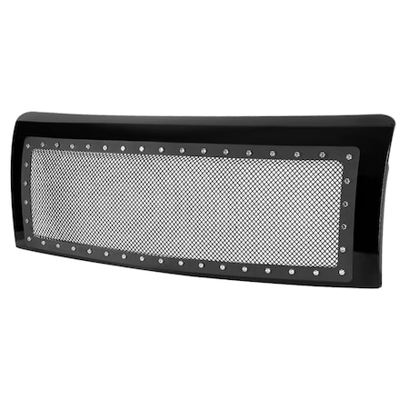 09-14 Ford F150 Rivet Mesh Grille- Glossy Black